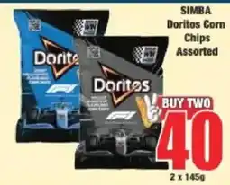 Boxer SIMBA Doritos Corn Chips Assorted offer