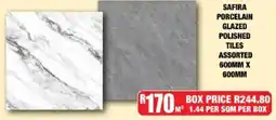 Boxer Build Safira Porcelain Glazed Polished Tiles Assorted offer