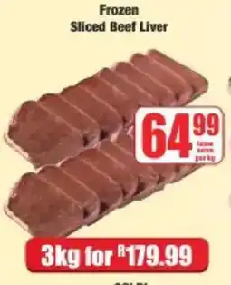 Boxer Frozen Sliced Beef Liver offer