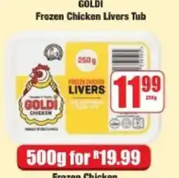 Boxer Frozen Chicken Livers Tub GOLDI offer