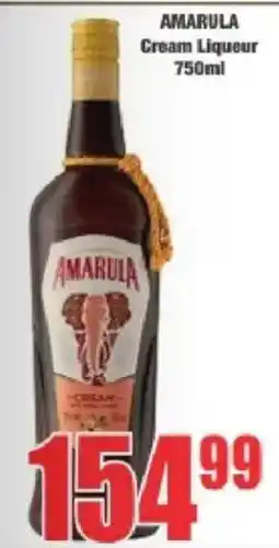 Boxer AMARULA Cream Liqueur offer