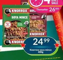 Super Save Knorrox soya mince offer