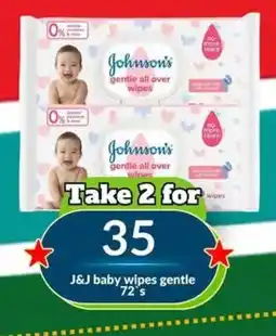 Super Save J&J baby wipes gentle offer