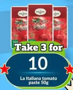 Super Save La Italiana tomato paste offer