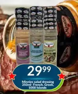 Super Save Minnies salad dressing offer