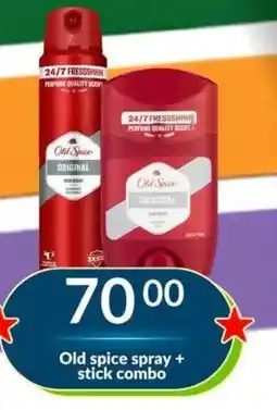 Super Save Old spice spray + stick combo offer