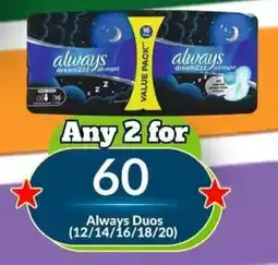 Super Save Always Duos offer