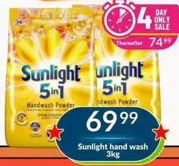 Super Save Sunlight hand wash offer