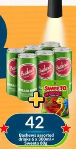 Super Save Bashews assorted drinks offer