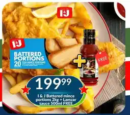 Super Save I & J Battered mince portions offer
