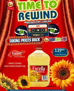 Super Save Excella sunflower oil offer
