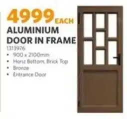 BUCO ALUMINIUM DOOR IN FRAME offer