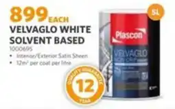 BUCO Plascon Velvaglo White offer