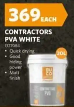 BUCO BU CO CONTRACTORS PVA WHITE offer