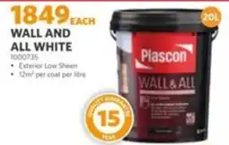 BUCO Plascon Wall & All White offer