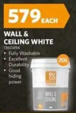 BUCO BU CO WALL & CEILING WHITE offer
