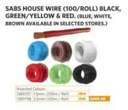 BUCO SABS HOUSE WIRE Assorted offer