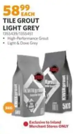 BUCO Tile Grout Light Grey offer