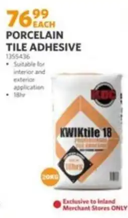 BUCO KWIKtile 18 Porcelain Tile Adhesive offer