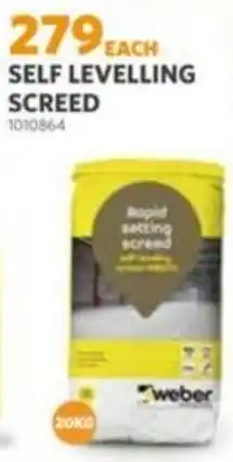 BUCO Weber Self Levelling Screed offer