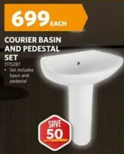 BUCO Courier Basin and Pedestal Set offer