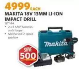 BUCO MAKITA 18V 13MM LI-ION IMPACT DRILL offer