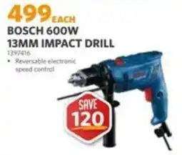BUCO BOSCH 600W 13MM IMPACT DRILL offer