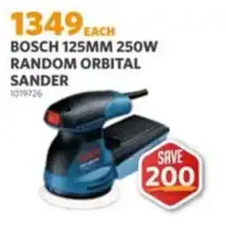 BUCO BOSCH 125MM 250W RANDOM ORBITAL SANDER offer