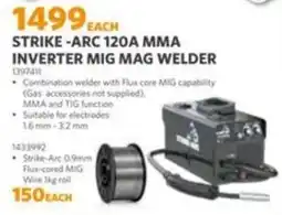 BUCO STRIKE-ARC 120A MMA INVERTER MIG MAG WELDER offer