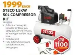 BUCO STECO 1.5KW 50L COMPRESSOR KIT offer