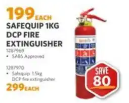 BUCO Safequip 1KG DCP Fire Extinguisher offer