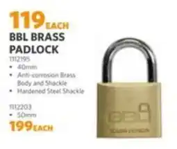 BUCO BBL BRASS PADLOCK offer