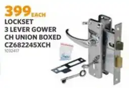 BUCO LOCKSET 3 LEVER GOWER CH UNION offer