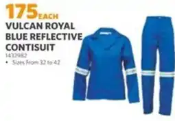 BUCO Vulcan royal blue reflective contisuit offer