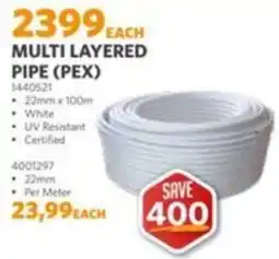 BUCO Multi Layered Pipe (PEX) offer