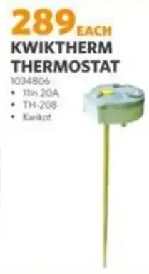 BUCO Kwiktherm Thermostat offer