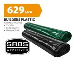 BUCO BUILDERS PLASTIC offer