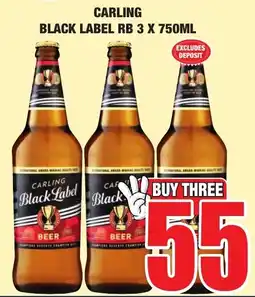 Boxer Liquors CARLING BLACK LABEL RB offer