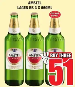 Boxer Liquors AMSTEL LAGER RB offer