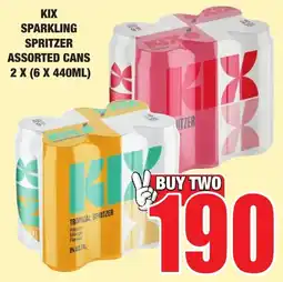 Boxer Liquors KIX Sparkling Spritzer Assorted offer