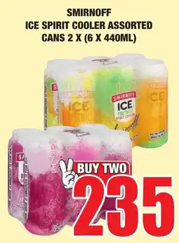 Boxer Liquors SMIRNOFF ICE SPIRIT COOLER ASSORTED offer
