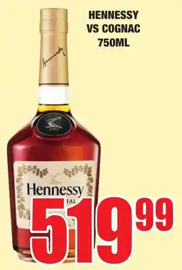 Boxer Liquors Hennessy VS Cognac offer