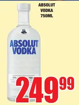 Boxer Liquors ABSOLUT VODKA offer