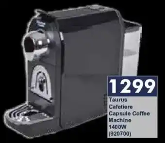 Taurus Cafetiere Capsule Coffee Machine