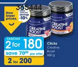 Clicks Clicks Creatine Boost offer