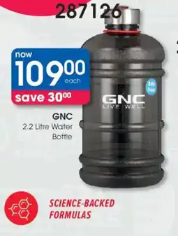 Clicks GNC 2.2 Litre Water Bottle offer