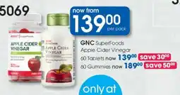 Clicks GNC SuperFoods Apple Cider Vinegar offer