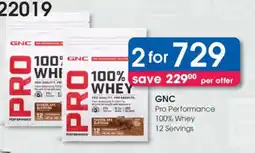 Clicks GNC Pro Performance 100% Whey offer