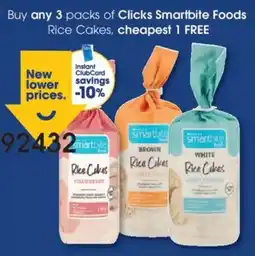 Clicks Clicks Smartbite Foods Rice Cakes offer