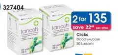 Clicks Clicks lancets offer
